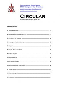 FGO Circular Ausgabe 1 Titelblatt